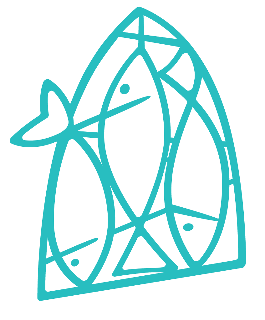 Higher Things fish icon outline.